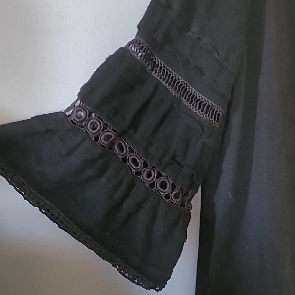 Black Bell Sleeve Top - Picture 2 of 2